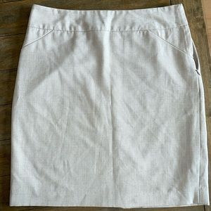 Cream pencil skirt size 8